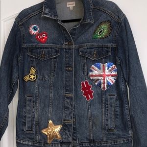 Nordstrom denim jacket with patches